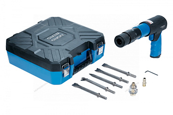 Пневмозубило 2200 уд/мин 250мм с комплектом насадок и быстросъемн. держ. в кейсеNORDBERG NP5070K