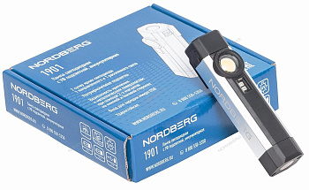 Лампа светодиодная 1+1, с УФ подсветкой, аккумуляторная, 3,6В NORDBERG 1901