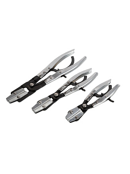 Набор зажимов для шлангов 3 пр.  металлических ТДМ 4098вт