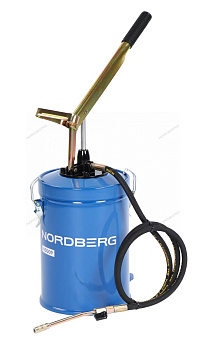 Солидолонагнетатель ручной  с баком 8 л NORDBERG N5009