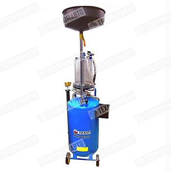 Установка для слива масла с предкамерой 80 литров c щупами TOC-365