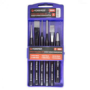 Набор зубил и выколоток 6 пр. Forsage F-5054L
