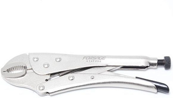 Зажим гейферный c "овальными губками" 10"-250мм, в блистере Forsage F-614F250