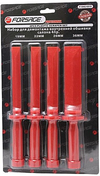 Набор приспособлений для демонтажа внутренней обшивки салона 4пр., в блистере Forsage F-04C1015