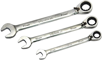 Ключ комбинированный трещоточный с реверсом 19мм Partner PA-3019R