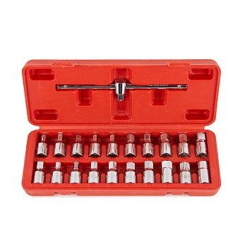 Набор для откручивания масляных пробок, 21 пр.ТДМ 5106вт