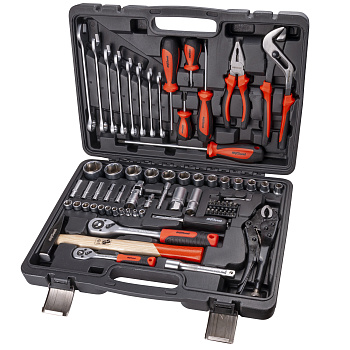 Набор инструмента  72пр. 1/4"&1/2" (6гр.) AV Steel AV-011072