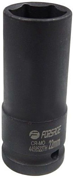 Головка ударная глубокая тонкостенная 22мм (6гр.) 1/2" (85ммL) Forsage F-4458522ТН