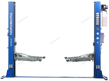 Подъёмник 2-х стоечный с нижней синхронизацией 5 т, электростопора 380 В NORDBERG  N4122AE-5B