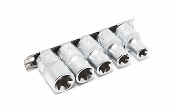 Набор головок 1/2" Е-профиль 5 пр.(E12,E14,E16,E18,E20) Forsage F-4053