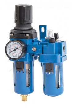 Блок подготовки воздуха (фильтр + регулятор + маслодобавитель)1/4" NORDBERG NP8412