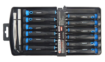 Набор отверток ювелирных с пинцетами 14пр. (SL: 1.5, 2.0, 2.5, PH 00.0,1 TORX 5-10) Forsage F-2146