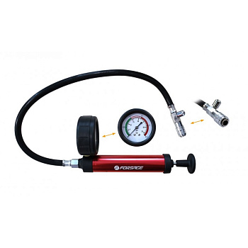 Насос ручной с манометром для тестирования герметичности системохлаждения(0-2,5bar)Forsage F-922G1-P
