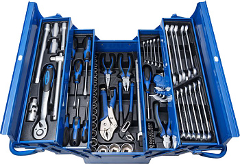 Набор инструмента  86пр.1/2"(8-32мм) в складном металлическом ящике Partner PA-1586