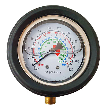 Манометр на пистолет подкачки глицериновый МС YSFL310 gauge head