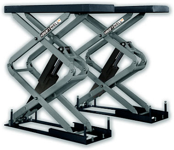 Подъемник ножничный короткий г/п 3200 кг заглубляемый KraftWell KRW3.2U