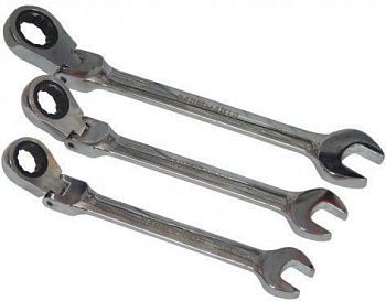 Ключ комбинированный трещоточный c шарниром 27мм BaumAuto BM600727F