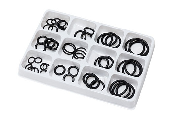 Кольца уплотнительные резиновые маслобензостойкие, 50 пр. (6,4-27мм) ТДМ 3050