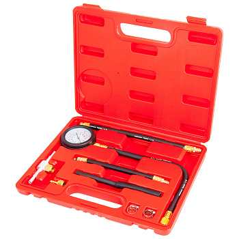 Тестер давления топлива,  9пр. (0-7 bar) в кейсе AV Steel AV-925007