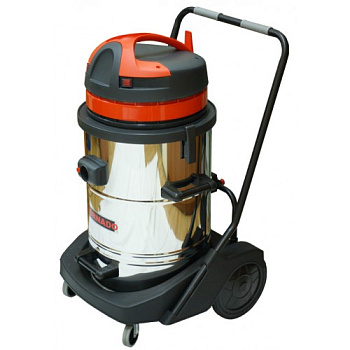 Пылесос для влажной и сухой уборки (2*1300Вт, 220В, 400м3/ч, 78л)TORNADO 629 Inox