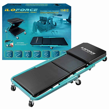 Лежак подкатной трансформер 36" на стальной раме ILOforce IF-11412