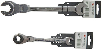 Ключ комбинированный трещоточный разрезной с шарниром 19мм х 255мм Forsage F-75719FN