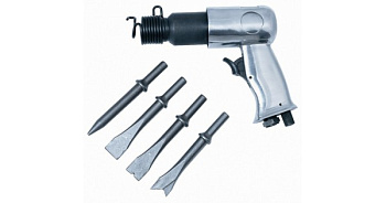 Пневмозубило 3500 уд/мин 190мм, (кругл. посадка) AUTOMASTER AMP-83190